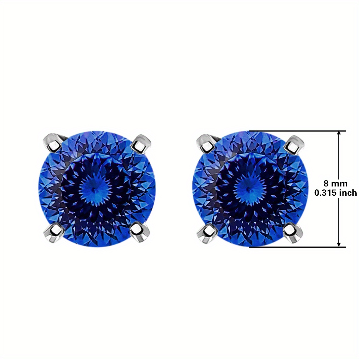 Women's 2CT S925 Sterling Silver Bird's Nest Cut Stud Earrings